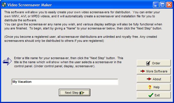 Video Screensaver Maker screen shot