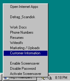 Click to view EasyTray System Tray 3.04 screenshot