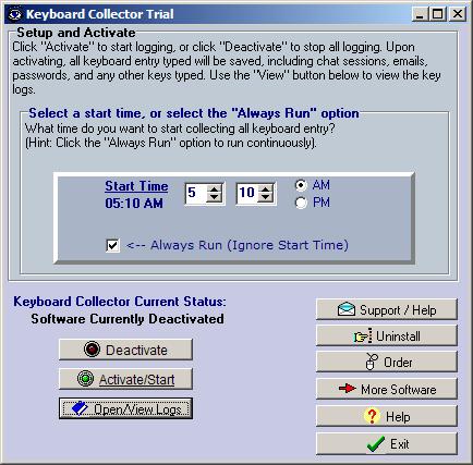 Screenshot of Keyboard Collector