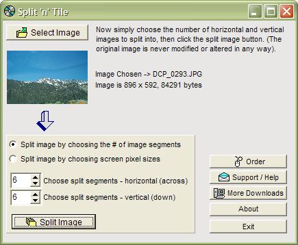 Split and Tile Image Splitter 2.11c screenshot